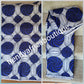 White/royal blue veritable Ankara wax print fabric. 100% cotton. Lustrous quality print sold per 6yds. Price is for 6yds.