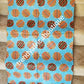 Sky blue brocade 100% cotton Veritable Africa wax print fabric. Classic design. Sold per 6 yards price is for 6yards