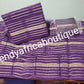 special price: Purple color Nigerian aso-oke gele/ipele/fila set. Beautiful vibrant colors, Lustrous feel. Extra wide and long Nigeria aso-oke gele + ipele 3pcs set