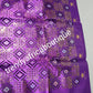 Purple/gold Grand Crown Nigerian Gele/headtie fabric for Traditional Head wrap. Regular-headtie size Gele 72"x36. One in a pack. Regular-headtie big gele for Nigerian party.