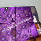 Purple/gold Grand Crown Nigerian Gele/headtie fabric for Traditional Head wrap. Regular-headtie size Gele 72"x36. One in a pack. Regular-headtie big gele for Nigerian party.