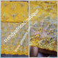 6.5yds. Sweet yellow net George fabric embellished with dazzling Crystals. For that special occasion/igbo Traditional  Bridal outfit- net George wrapper/fabric 6.5yds. Use for making red carpet outfit. Model shown use similar fabric