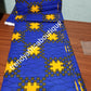 African wax print fabric in 100% cotton. Beautiful royalblue/yellow ankara. Can be use for men and women dresses Sold per 6yrds. Price is for 6yds.