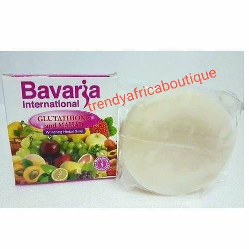 Sale: Baveria  international, Glutathion and mahad exfoliating, whitening harbal soap for face and body. Keep your skin naturally bright, radiant and soft.suitable for all skin types
