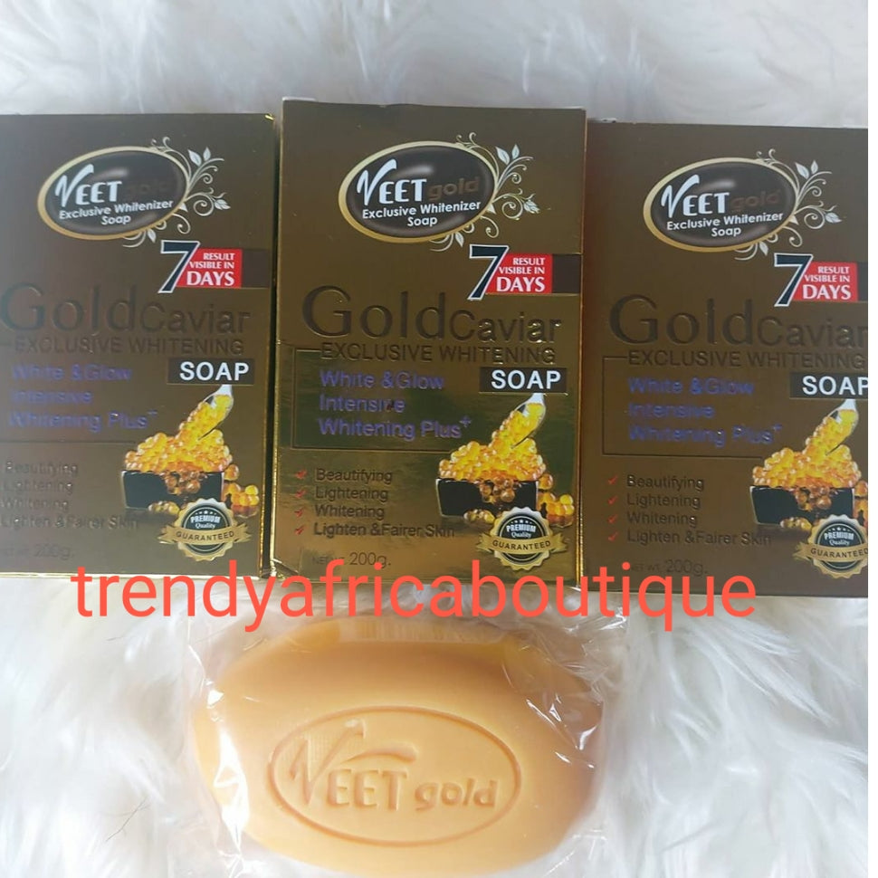 Original Veet gold! Gold facial whitening cream visibly work on dark spots, pimples, acne, anti-aging, anti wrinkles. 7 days result + gold caviar exclusive soap. This shirley like face cream can be use day or night