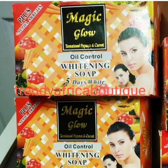 magical glutathione soap review Magic Glow oil control whitening facial soap. 5 days white. For a smoo – Trendy Africa Boutique