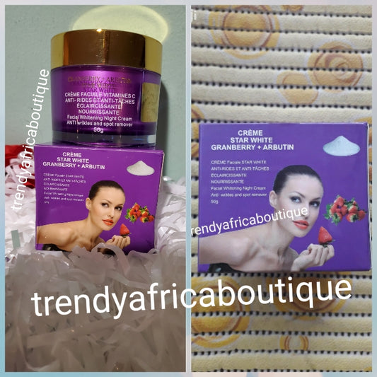 Star White Booster Whitening-Gesichtscreme, Anti-Aging, Anti-Akne. Verblassen Sie Sonnenbrand und erhellen Sie Ihr Gesicht, 50 g