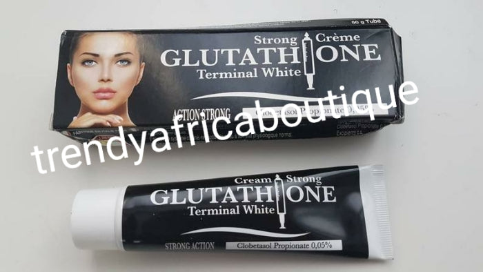 Abebi white glutathion corrective tube cream, strong, effective in clearing skin and facial  blemishes; mix cream into your body lotion or face cream