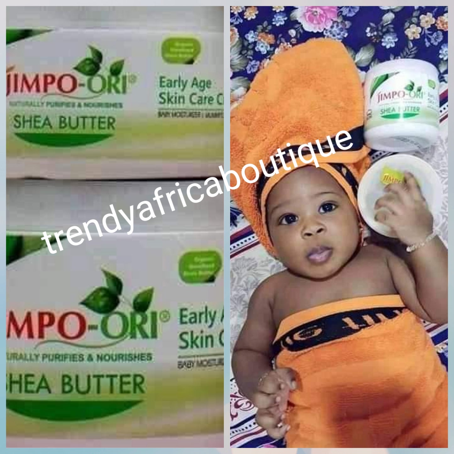 BACK IN STOCK; JIMPO-ORI shea butter, coconut oil etc. Is an early child skin care for a smooth, soft, clearer skin. 280g jar.  Amazing body cream for babies and young kids