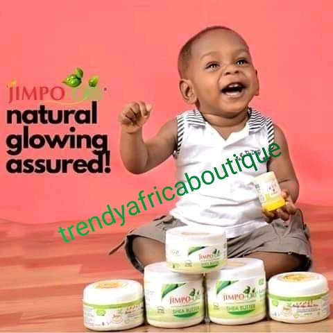 BACK IN STOCK; JIMPO-ORI shea butter, coconut oil etc. Is an early child skin care for a smooth, soft, clearer skin. 280g jar.  Amazing body cream for babies and young kids
