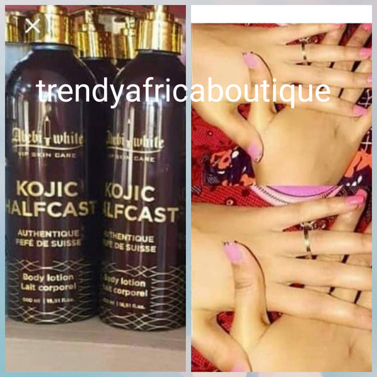 Authentic Abebi white skin care  kojic half cast whitening body lotion 500ml x 1 bottle suitable for all skin type.