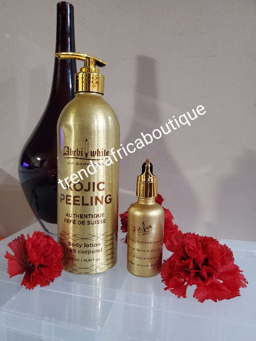 Vip Lotion Authentic Abebi white VIP kojic peeling body lotion 500ml and Abebe HT