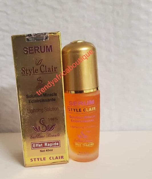 Style Clair Miracle Lightening Treatment Serum/Öl für alle Hauttypen. 40-ml-Flasche. Mit Vitaminen formuliert, um Ihre Haut zu nähren