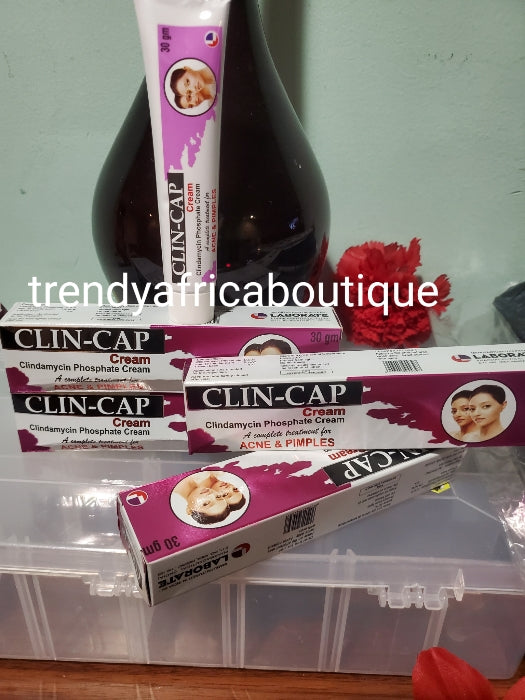 Back in stock!!! Original Clin-cap complete treatment for acne and pimples tube cream 30g.