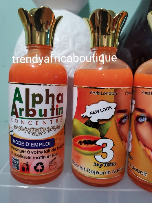 x 1 bottle Alpha arbutin 3 Concentrate serum/oil NEW LOOK. skin whitening and glowing skin with papaya extracts anti spots. Excellent hyperpigmentation therapy! 3 days!!