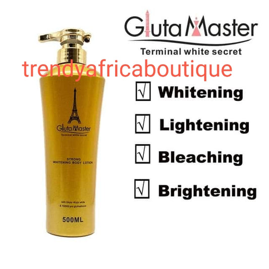 Gluta-Master-Terminal weiß. Stark aufhellendes Gluta + Kojic Pro Glutathion 150000 mg. Körperlotion