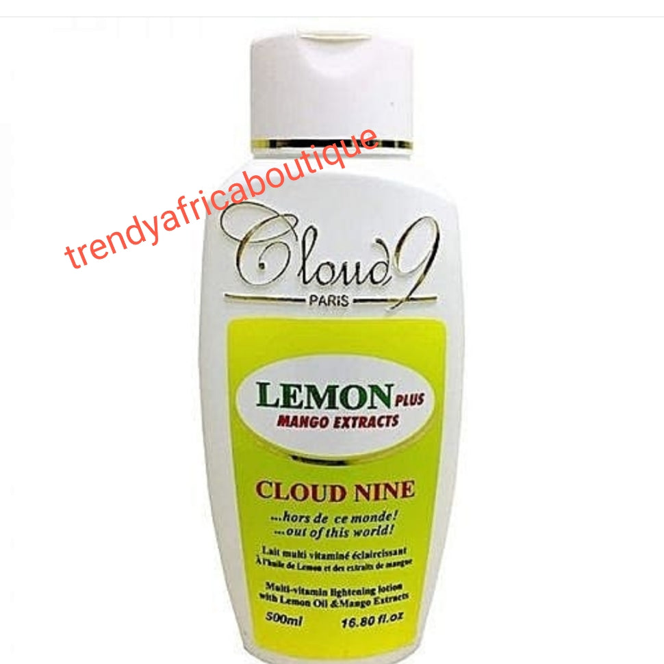 Cloud 9 Paris. Vitamin Whitening body lotion with Lemon plus and Mango extracts 500ml. Fairer, ligher skin complexion: hydroquinone FREE!!