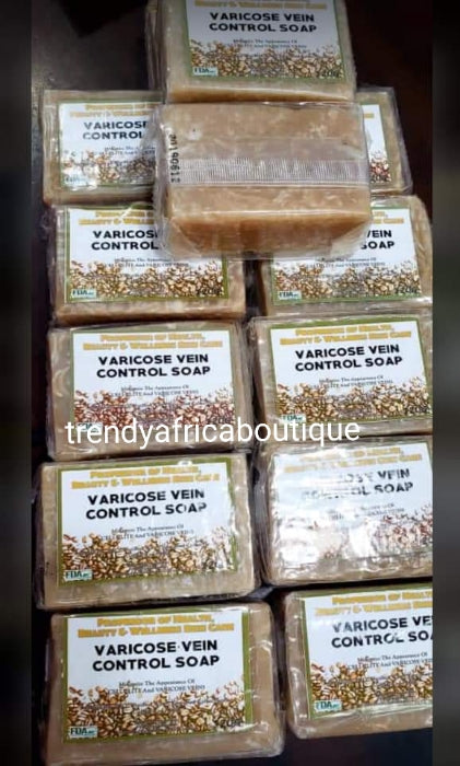 X2 soap: Varicose vein control soap 120g/bar. Reduces the appearance of Cellulitis, green veins and varicose veins