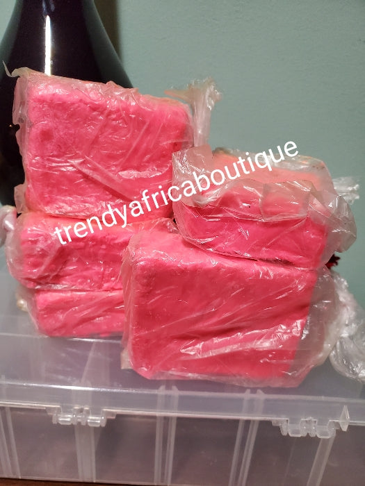 Pink ozone soap for skin whitening and polishing. Pro-mix into your black soap like Alata soap and more