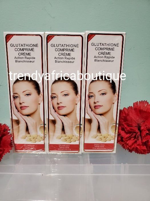 Original lait teint Diamant glutathion comprime whitening  tube cream 50g x 1 sale. This corrective tube cream can mix into your face cream or lotion