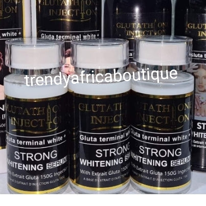 Back in stock Glutathione injection, gluta terminal white secret strong whitening serum 120ml bottles. Add to  body lotion or shower gel