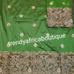 New arrival hand cut border embriodery, hand beaded and stoned quality taffeta silk indian-George wrapper 5yds + 1.8yds matching net for blouse combination. Nigerian wedding George!!!.