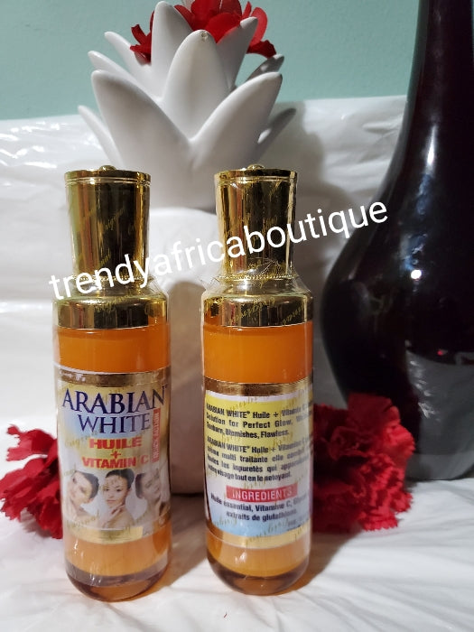 Arabian White blemish control glowing serum/oil formulated with Glutathion, Vitamin C. Quick solution 120mlx1