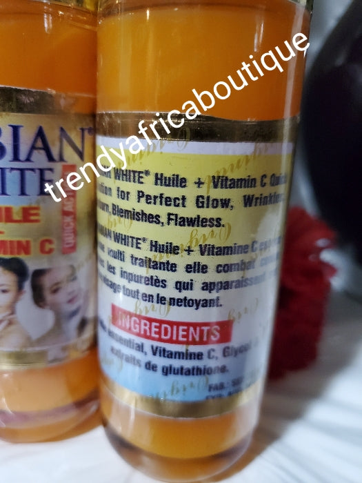 Arabian White blemish control glowing serum/oil formulated with Glutathion, Vitamin C. Quick solution 120mlx1