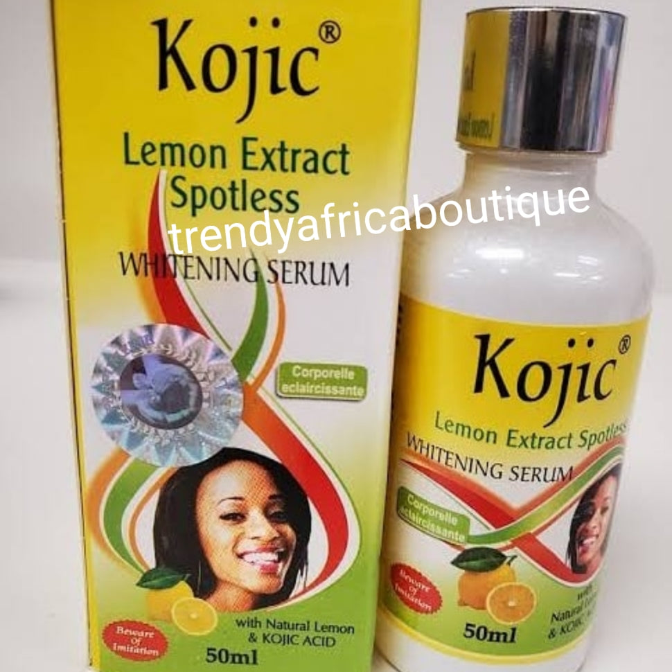 Kojic clear  lemon extract spotless whitening serum/oil. with natural Lemon extracts and koic acid 50ml x1. Powerful complexion clarifying agent.