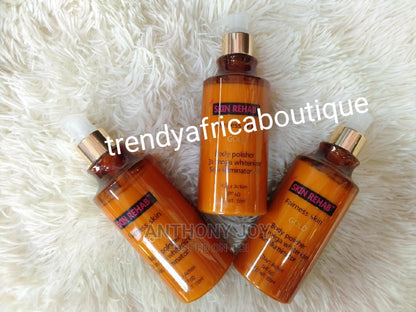 Back in stock Skin Rehab fairness body polisher skin gold 350ml. Skin illuminator body lotion for all skin type.  Spf60. Buy more & save
