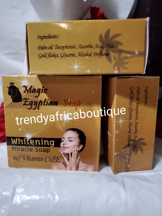 2 in 1 combo sale: Magic Egyptian whitening Miracle soap + magic egyptian ultra strong night face cream. Made with natural formula that helps whiten and Heal your skin problems.