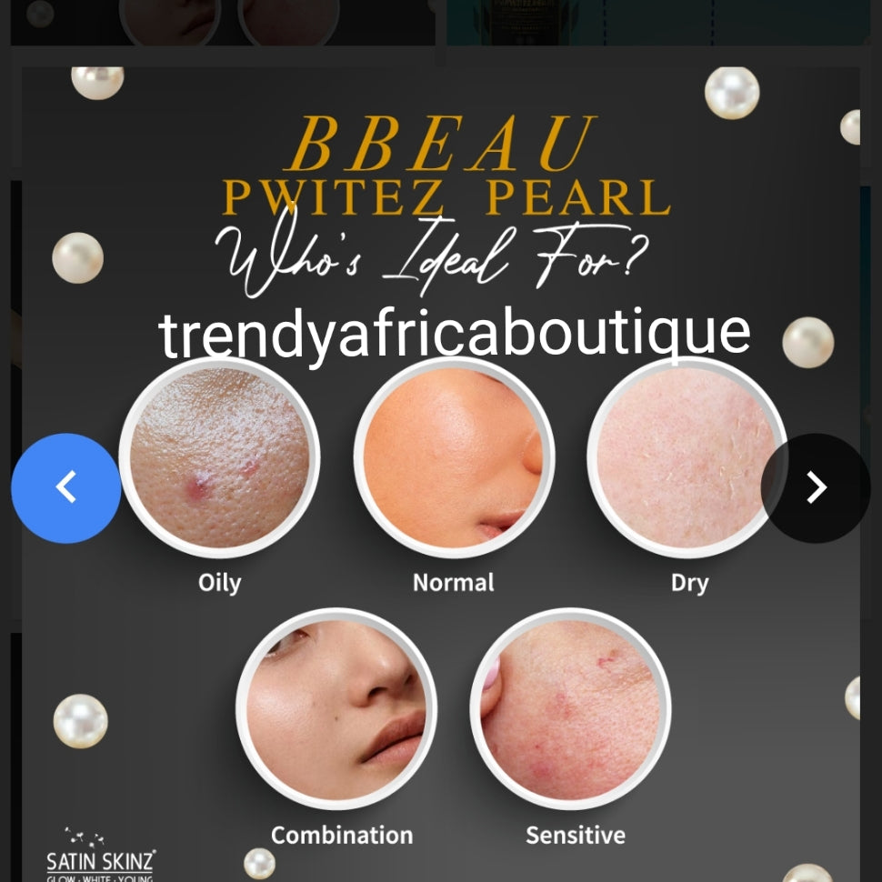 Sale sale: Satin Skinz BBeau Pwitez Pearl white 30per bottle and get FREE B-Beau Sun bright x 10 capsules.Instant youthful glow, anti spot and malasma