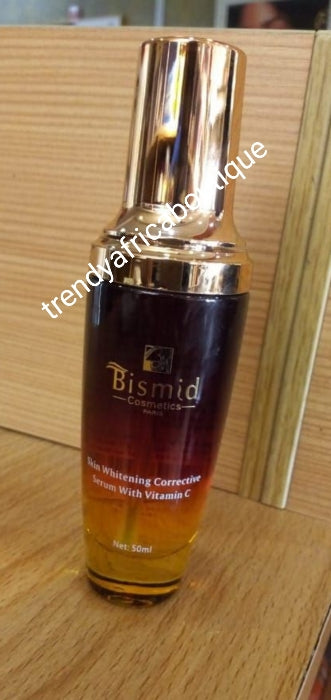 Bismid whitening corrective  serum with vitamin C. Intense and fast lightening serum to correct dark circles, wrinkles, dark spots. Unifies and glow your skin.. 60ml bottle