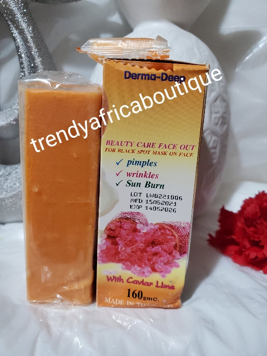 Lab white atom whitening face and body soap with egg yolk extracts. 160gx1 bar soap. From Thailand. Buy more and save!