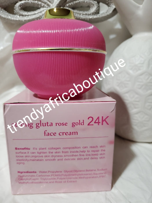 Abebi white skin care strong gluta Rose 24k face cream 100g x1