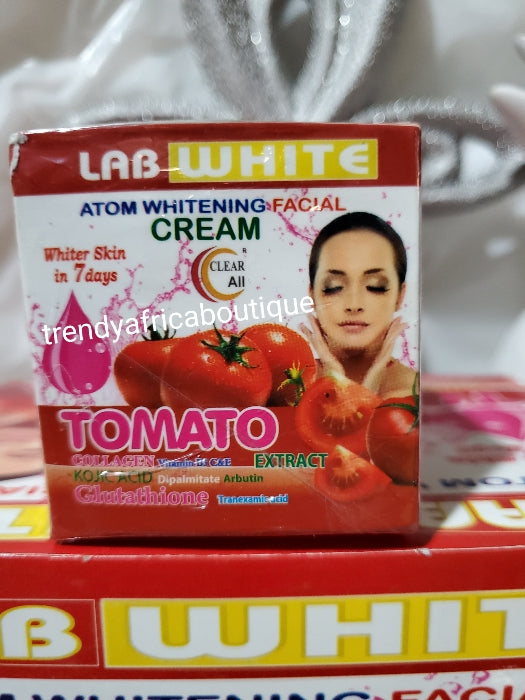 Laborweißer Tomatenextrakt mit Kojic, Kollagen + Glutathion-Gesichtscreme. Weißt in 7 Tagen auf. Anti-Flecken, Falten 100 % Zufriedenheit