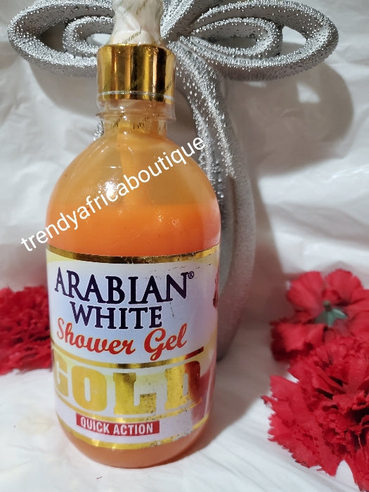 Arabian white  shower gel 500ml bottle x 1.  Quick action for a perfect glow