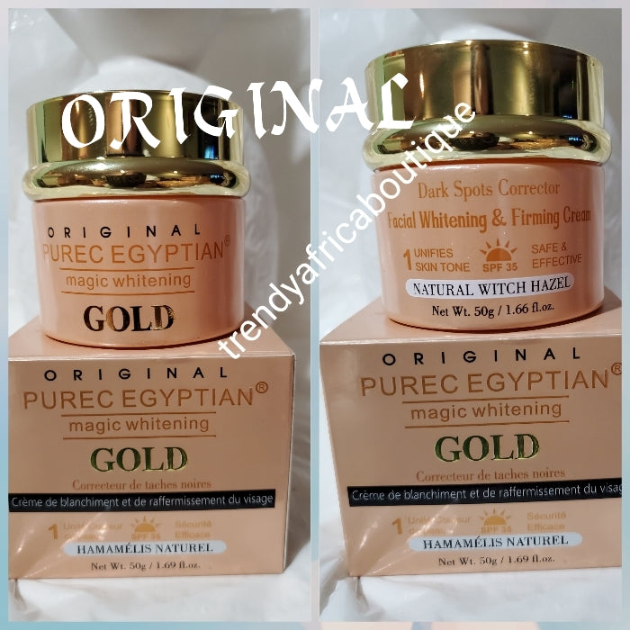 Combo deal: Original Purec Egyptian magic whitening Gold body lotion with egg yolk, Egyptian whitening serum, Purec face cream + Glam's exfoliating body wash combo sale: