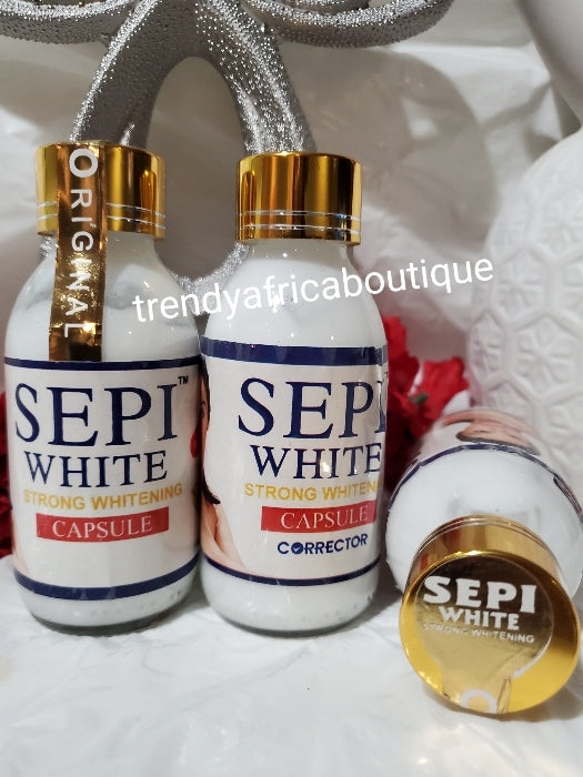 4pcs set SEPI WHITE STRONG Whitening Corrector body lotion, face cream, soap &  sepi concentrated serum. Dark spot corrector serum Super effective