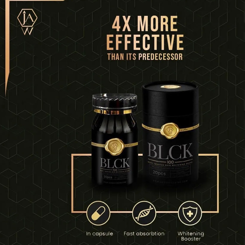 x 1  bottle. New Jaw Black egg Egg Crystal skin clear supplements.skin glowing & Radiant skin 20 capsules/ bottle. 4X more effective that jaw white.