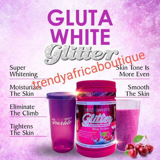 Back in Stock!!! X 1 jar Gluta white Glitter (sparkle) with L-Glutathion Plus. Best whitening and anti aging supplements. 800gm x 1 jar. Phyto collagen DSMB