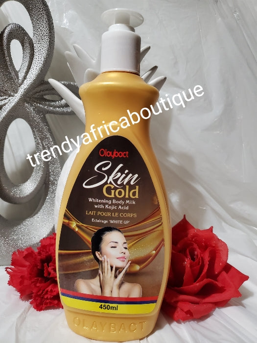 Olaybact skin Gold whitening body lotion formulated with kojic acid 450mlx1