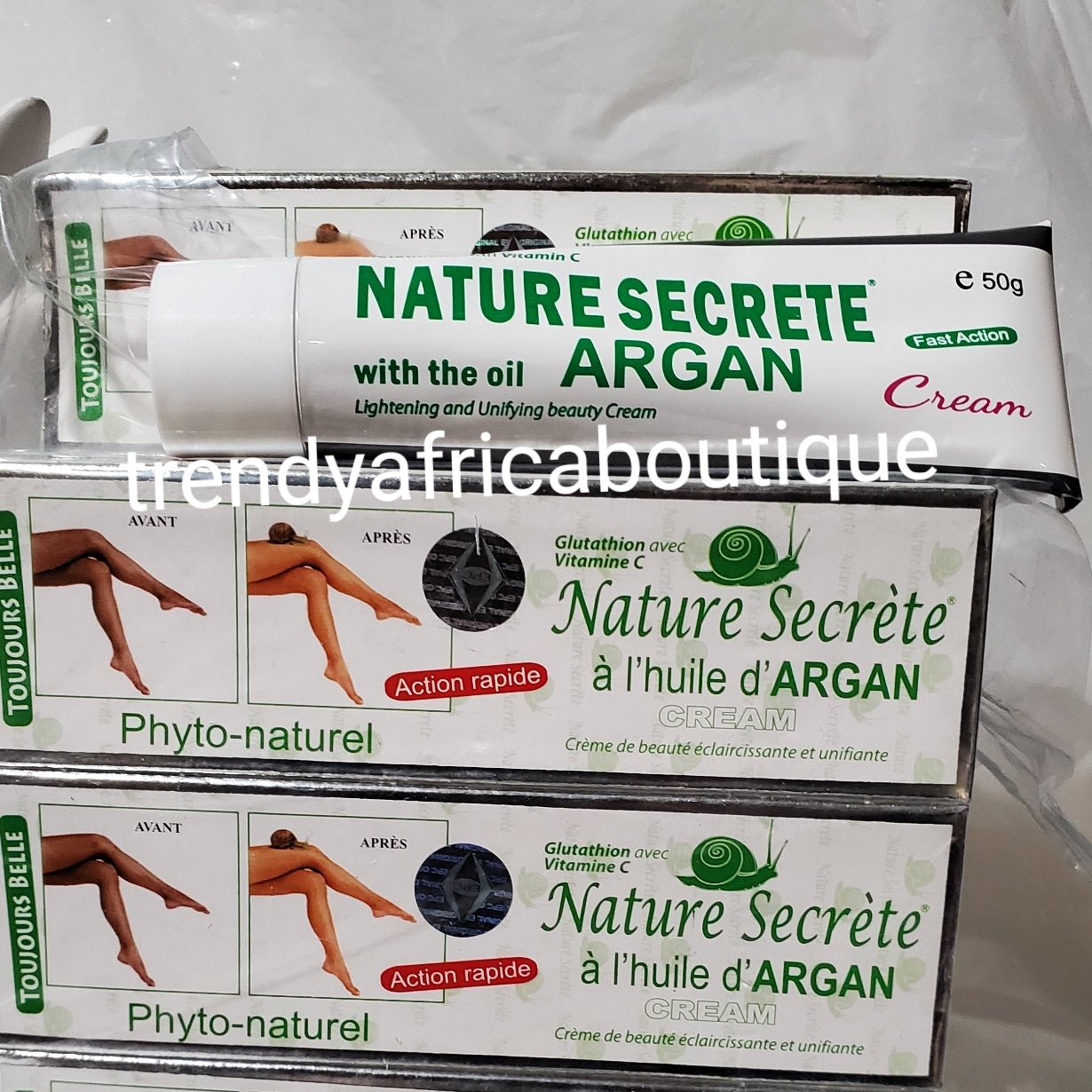 2ps set of Nature secret with argan oil, precious lightening face cream and  DARK spot corrector tube cream (fast action)