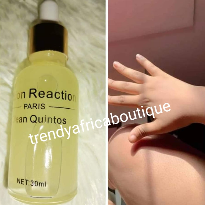 BACK IN STOCK; Action reaction Clean Quintos Exfoliating serum effective against Sturborn black spots knuckles & spots ERASER Serum/oil. Small miracle in a bottle 30mlx1