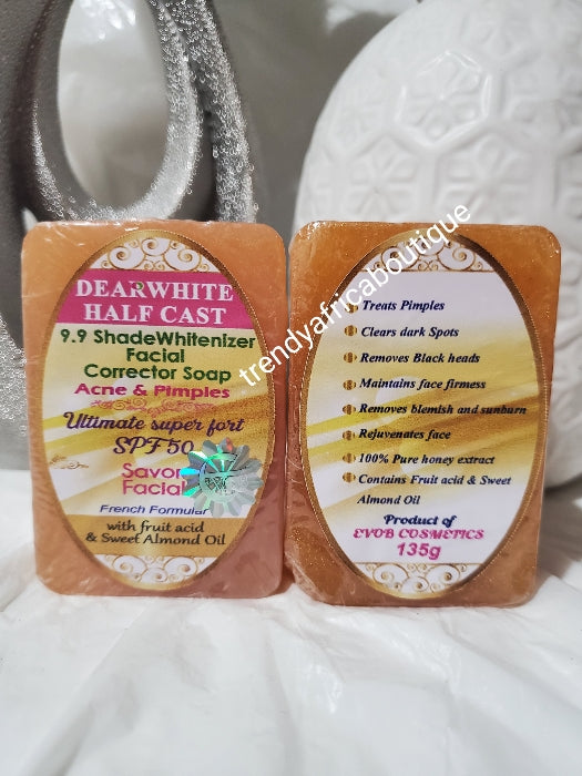 Dear white halfcast whitenizer face soap for acne and pimples 135gx1. Fast action face corrector!!