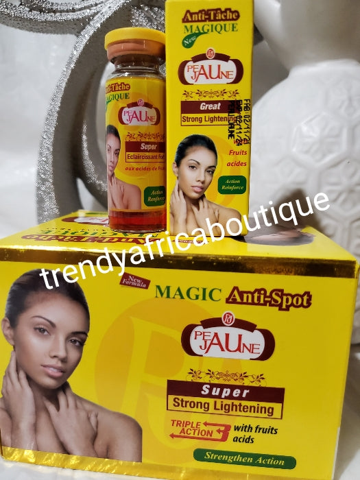 ORIGINAL Peau Jaune MAGIC Anti spot super strong lightening Triple action with fruit acids 20mlx1  Mix into face cream or lotion or apply directly to affected areas with cotton ball