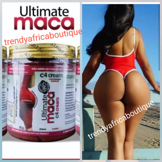 BACK IN STOCK!!! Ultimate Maca C4 cream. Extra Strength formula 250mlx1. Butt enhancer Cream 💯 AUTHENTIC