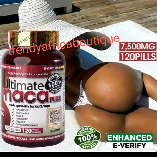 BACK IN STOCK!!! Ultimate Maca Pills Plus 7500MG. 120 pills in bottle. 💯 AUTHENTIC. Butt enhancer, sexy curves!! 3 months supply. ALL natural