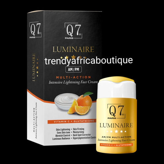 Small but Mighty: Q7 Paris Luminaire AM/PM multi action face cream. With glutathione, Vitamin C. 30ml x effective dark spots corrector, skin lightening etc