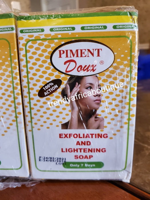 Piment Doux 7 days exfoliating and lighening soap 230g x 1gx1
